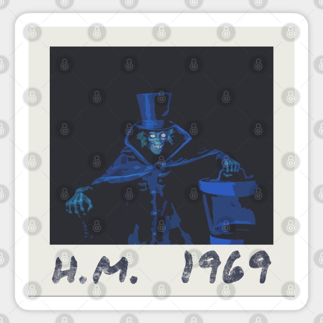 Haunted Mansion 1969 Hatbox Ghost Sticker by FandomTrading